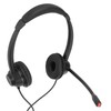 RJ9 Phone Headset Built in HD Microphone Binaural Office Headset