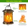 KOOPER 4 Pack Solar Lanterns Outdoor Waterproof, Upgraded Flickering Flame