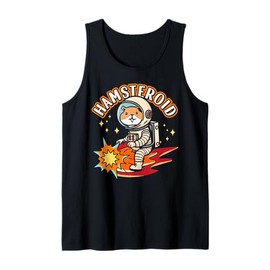 Cute Hamster Asteroid Pun Science Space Hamsteroid Tank Top