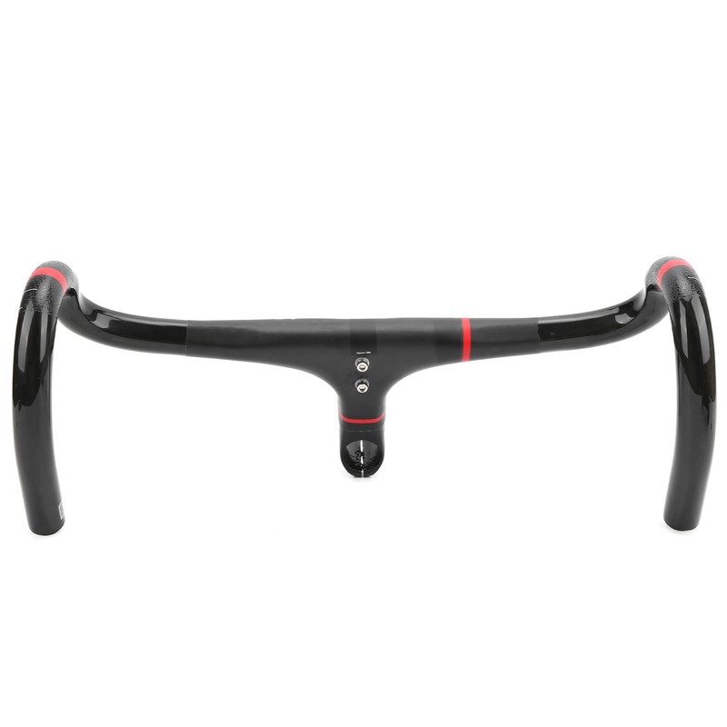 Spomann 420x100mm Carbon Fiber Road Integrated Bicycle Handlebar with Stem