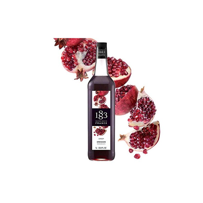 1883 Pomegranate Syrup for Drinks, Made in France, 1 Liter