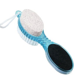 FEXPDL Feet Scrubber Dead Skin 4 in 1 Foot Scrubber, Cleaning Foot Pumice Stone for Feet Foot Stone, with Stainless Steel Fine File and Foot Scrubber for Both Dry and Wet Feet Foot Care