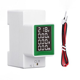 Digital Energy Meter Single Phase Tester Electricity Usage Monitor AC 50‑300V 0‑100A Voltmeter Ammeter Multimeter