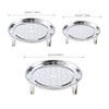 XGzhsa Stainless Steel Steaming Rack, Round Steaming Stand, 3 Pieces