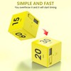 Cube Timer,Pretmess Gravity Flip Kitchen Timer for Time Management and