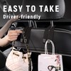 Car Seat Back Storage Hook, 1 Count PU Leather Concealed