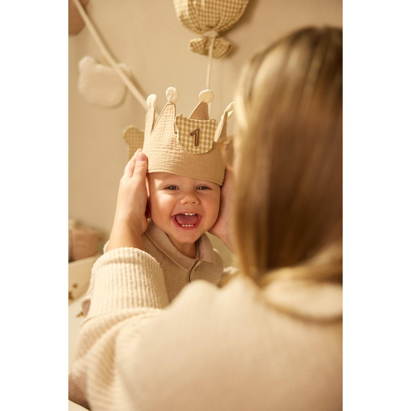 Jollein Corona di compleanno per neonati e bambini – Orsacchiotto