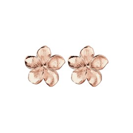 Elli Frangipani flower Stud Earrings-Silver-Plated - 0310460314