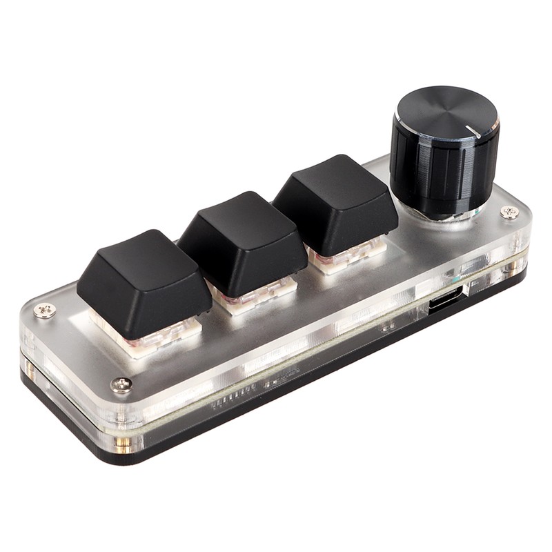 Red Switch Macro Keyboard Plug and Play Ergonomic Customized Knobs