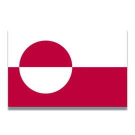 Magnet Me Up Greenland Inuit Flag Car Magnet Decal, 4x6 Inches, Heavy Duty Automotive Magnet for Car, Truck SUV