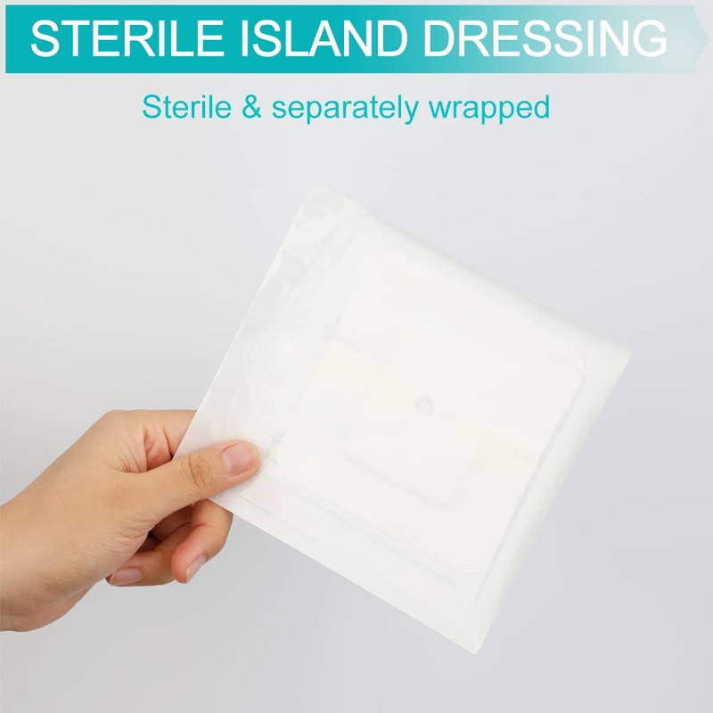Feeding Tube Adhesive Wound Dressing Sponge Split Drain Bandage for