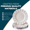 Silver Spoons Veil Ivory Plastic Salad Plates - (Pack of