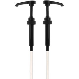 Black Coffee Syrup Pump for 750 ml Bottles (Pack of 2) - Fits Upouria, Torani Syrups, Davinci, (Monin 1 Liter Plastic Bottle Only), and Jordan's Skinny Syrups