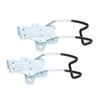 2 Pack Stainless Steel Buckle Lock Cast Hinge Curved Industrial