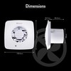 Xpelair DX100BHPTS 4 inch (100mm) Simply Silent DX100B Bathroom Fan-Humidistat