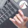 Nail Tips, Oval Short S, Half Tip, Half Paste, Double