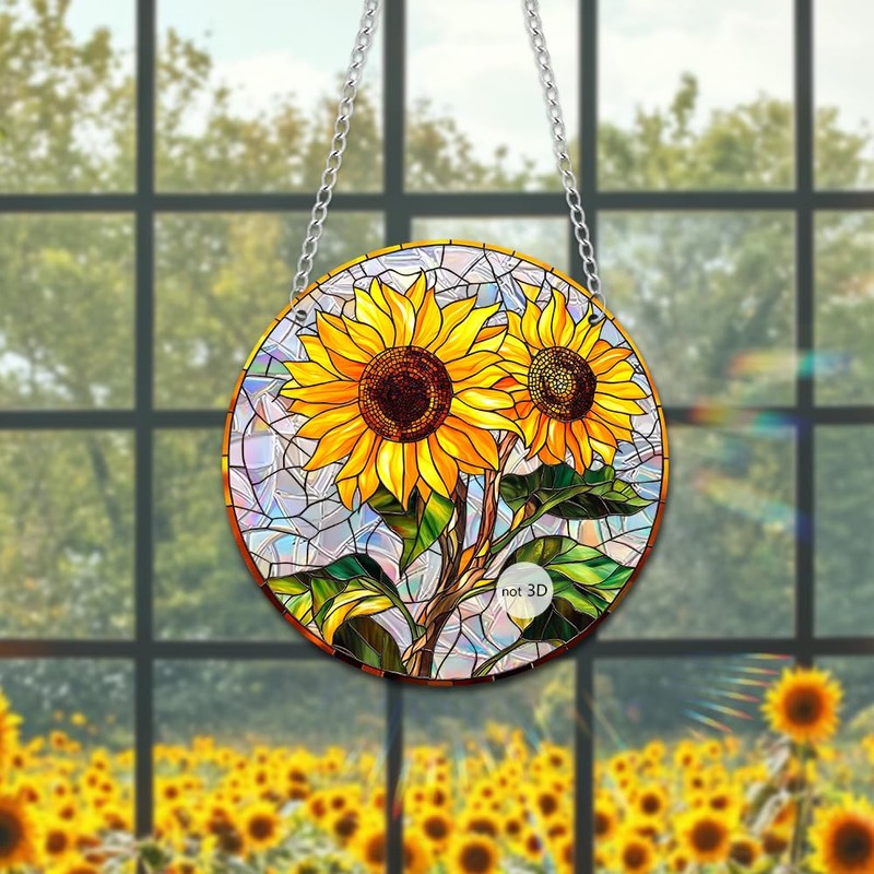 Sun Catchers Indoor Window Black Cat Butterfly Dragonfly Light Source