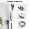LCEVCGK Shower Faucet Set with Tub Spout, Brushed Nickel Rainfall