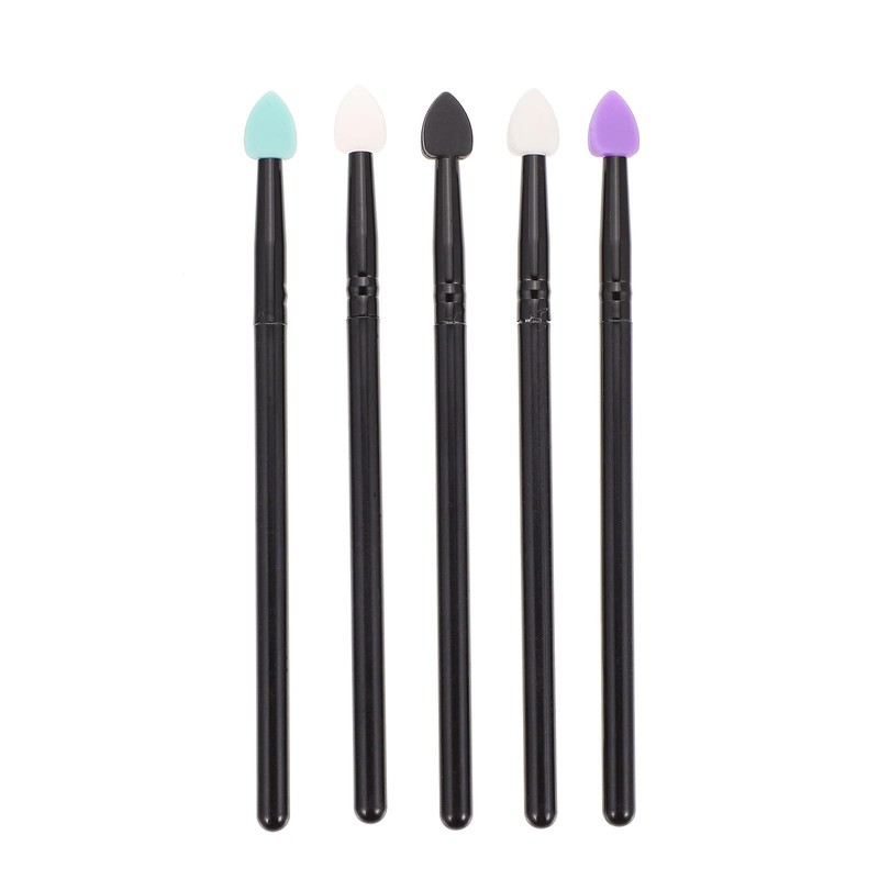 Partykindom 5 Pinceles para Sombras de Ojos de Silicona Cepillos