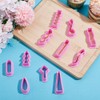 HOBBIESAY 11Pcs Polymer Clay Earring Molds Basic Clay Stamps Mini