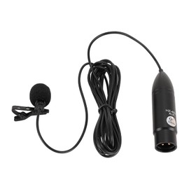 Micrófono Lavalier XLR de 48 V Phantom Power, Micrófono de Solapa Omnidireccional Mono XLR de 3 Pines, Micrófono Externo para Filmación, Podcast, Transmisión en Vivo, Entrevistas