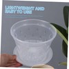 Kisangel 2sets Orchid Planting Pots Drainage Holes and Saucers for