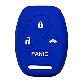 Key Fob Cover for Civic Accord: 4 Buttons Remote Case Protector Fit for Honda Pilot CRV 2003 2004 2005 2006 2007 2008 2009 2010 2011 2012 N5FS0084A N5FA05TAA OUCG8D380HA KR55WK49308 35118SDAA11 Blue