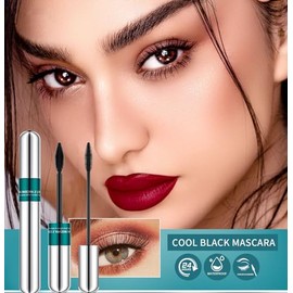 4D Silk Fibre Lash Mascara, Lash Extension Mascara, 2-in-1 Mascara Waterproof, Extension & Volume Eyelash Mascara, Long-Lasting and Quick-Drying