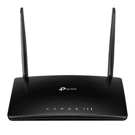 TP-Link TL-MR6500v 4G LTE Telephony WLAN Router (150 Mbit/s 4G Download Speed, 300 Mbit/s WLAN Speed, Built-in Memory for Voicemail, Plug and Play, WLAN Router Mode) Black