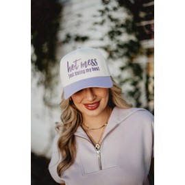 Hot Mess Just Doing My Best Two-Toned Vintage Hat