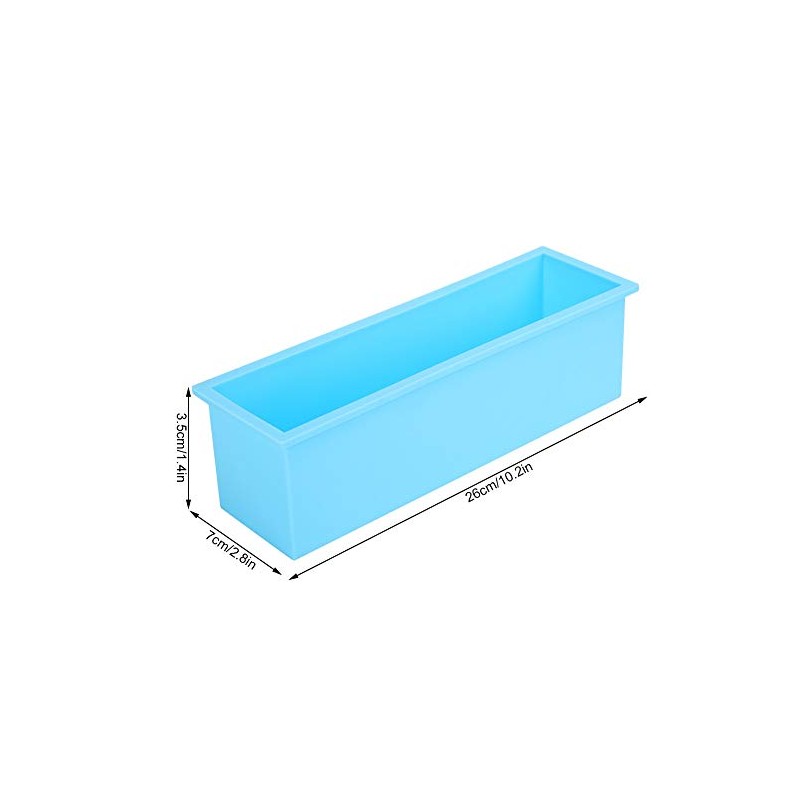 Molde de Silicona para Jabón, Molde Rectangular de Tostada de