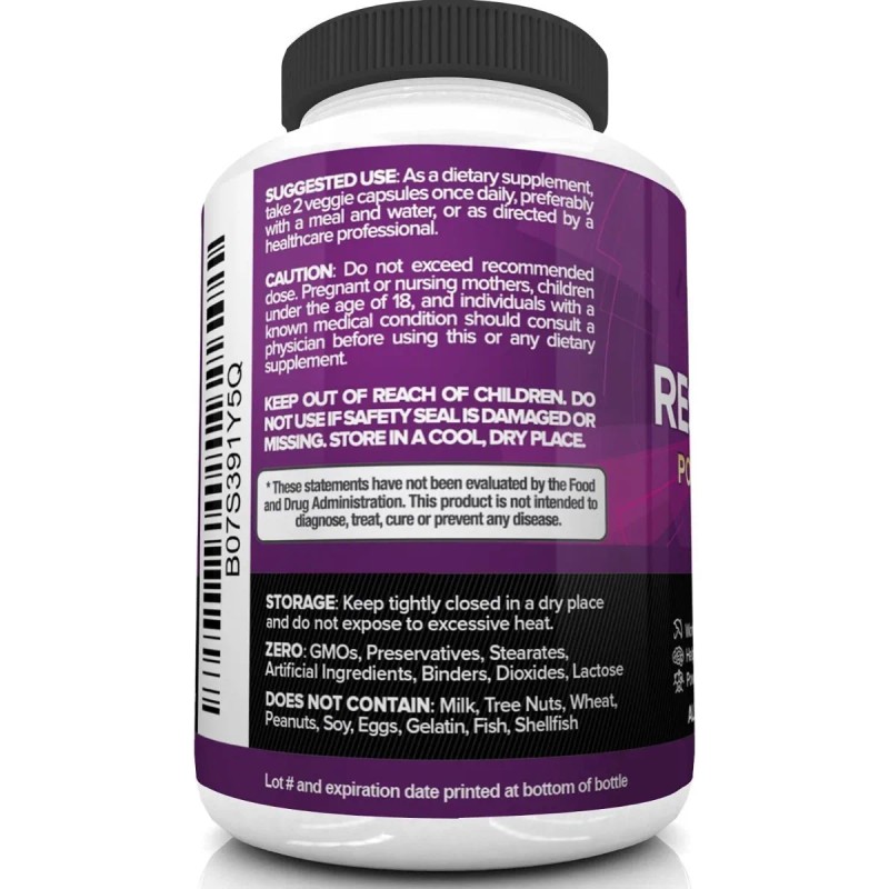 Resveratrol Premium 1540mg 120 Capsulas Eg R13 Sabor Nd
