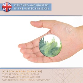 Destination Vinyl ltd Magnet for Refrigerator, Fridge - Cute Watercolour Forest Tree for Office, Cabinet and Whiteboard, Magnetic Stickers, 3993