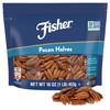 Fisher Chef's Naturals Pecan Halves 1 Lb Resealable Bag, Unsalted