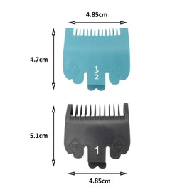 AIRERA 2 Pieces Professional Hair Clipper Guide Combs, Replacement Guards Set, 2 PCS 2 Color-Sorted 2 Lengths 1.5mm 3mm Clipper Attachment Combs for Wahl Standard Hair Clippers