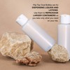 Onisavings Plastic Cylinder Bottles with Flip Top Pour Spout -