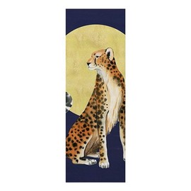 CANVAS ON DEMAND Yoga and Pilates Non-Slip Fitness Mat with Carrying Strap (Queen of the Jungle I) 24"x70"