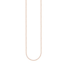 THOMAS SABO Women's Unisex Fine Anchor Chain Rose Gold 750 Rose Gold Plated 925 Sterling Silver KE1105-415-40, Sterling silver