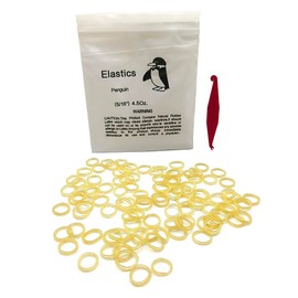 SNAWOP Orthodontic Elastic Rubber Band 5/16" Natural 200PCS Heavy 4.5 Ounce Intraoral Teeth Brace Bands with Placer Hook