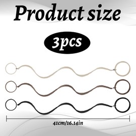 3pcs Spiral Hair Ties For Women,Hair Ties,No Damage, Non-Slip Elastic Ponytail Holders,Pony Tails Wrap Hair Tie For Longhair,Damage-Free Ponytail Holders For Gym, Swimming, Diving, Water Sports