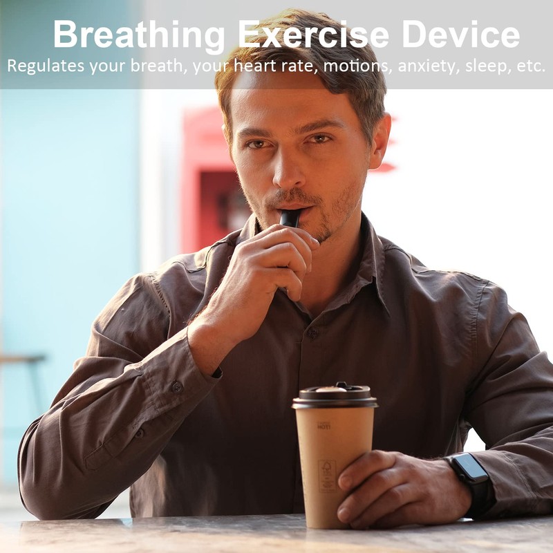 Breathing Exercise Device, Portable Breathing Training Device for Better Breathe,