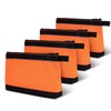 WISEPRO 4 Pack Zipper Tool Pouch, Heavy Duty Small Tool