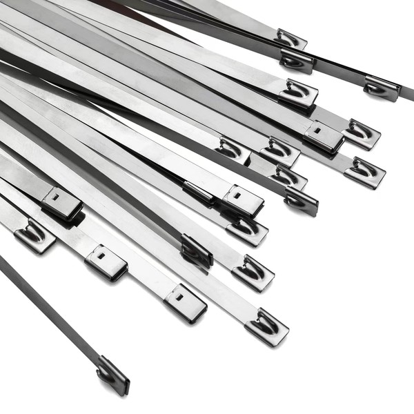 OFFO Cable Ties Stainless Steel Bands, 0.3 x 23.6 x