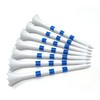 NorthPointe 3 ¼” Golf Tees Plastic – White/Blue Stripes -