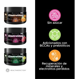 Healthaddiction Electrolitos Sin Azúcar 0 Carbs 120g
