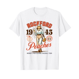 Rockford Peaches Women's Baseball Team T-Shirt