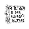 (3pcs) This Guy is One Awesome Husband Sticker Just Married