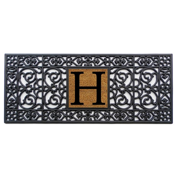 Calloway Mills Calloway Mills 170011741H Rubber Monogram Doormat, 17" x