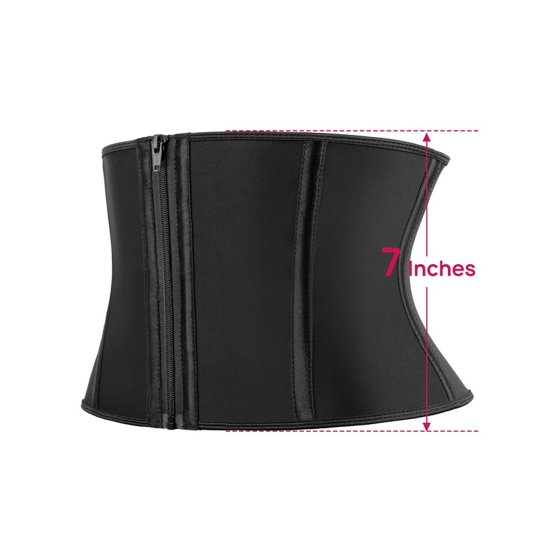 Atbuty Short Torso 7 Inch Waist Trainer for Women Latex