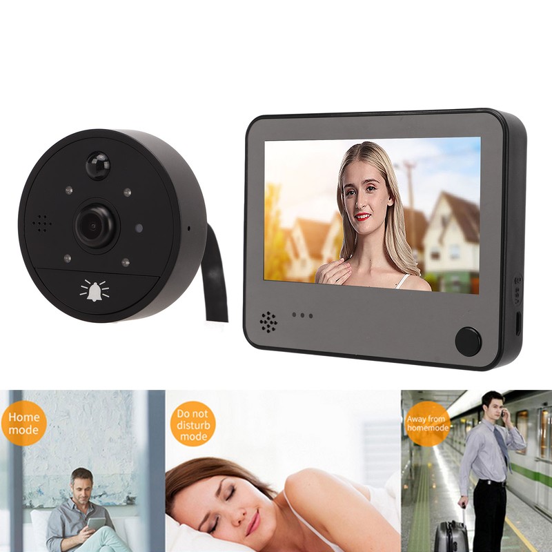 Peephole Camera Infrared Night Vision Two Way Talk Motion Detection